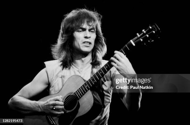 Steve Howe of Yes at the International Ampitheater in Chicago Illinois, September 22, 1980