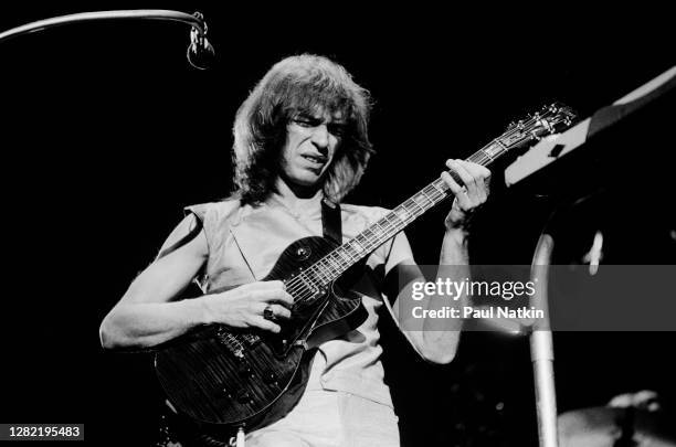 Steve Howe of Yes at the International Ampitheater in Chicago Illinois, September 22, 1980