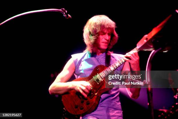 Steve Howe of Yes at the International Ampitheater in Chicago Illinois, September 22, 1980