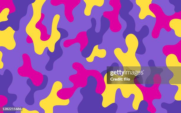 ilustrações de stock, clip art, desenhos animados e ícones de modern camouflage pattern - camoflague