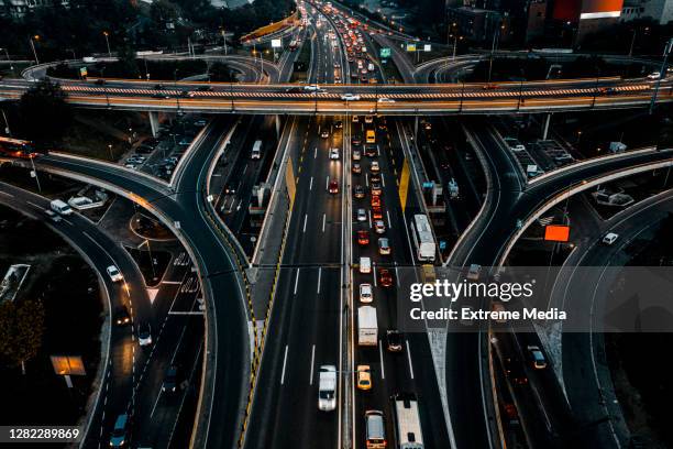 High Raffic Intersection 59 Double Roundabout Interchange Stock Photos, High-Res Pictures, and ...