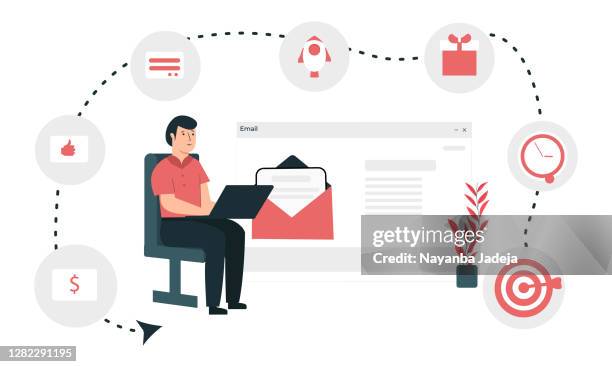 marketing - automation stock illustrations