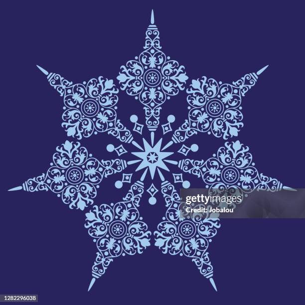 ornamental jewelweed decorative star - jewelweed stock illustrations