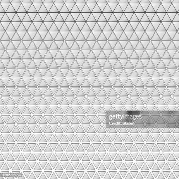 triangles, outline and vertical size gradient - chrome texture stock illustrations