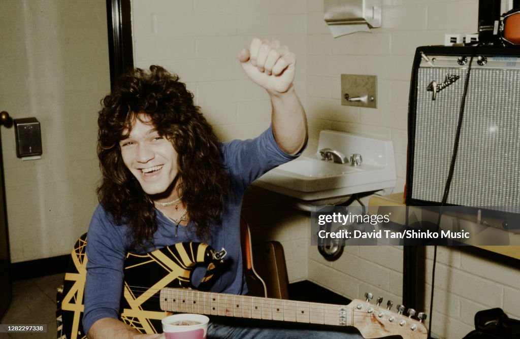 Eddie Van Halen backstage
