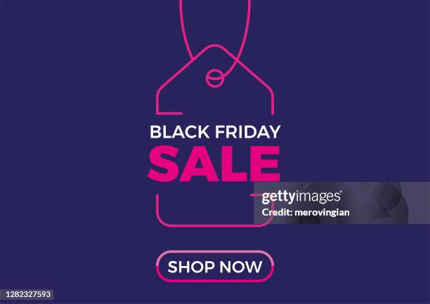 black friday price tag - bargain hunting stock illustrations