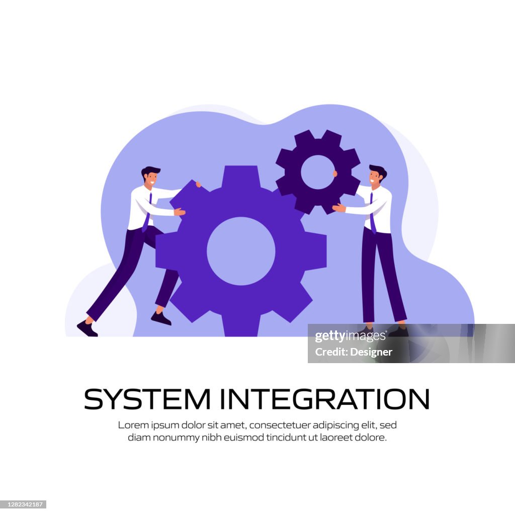 Systemintegration Visualisation System Integration Concept Vector Illustration For Website Banner ...