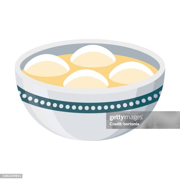 wonton soup icon on transparent background - chicken soup stock illustrations