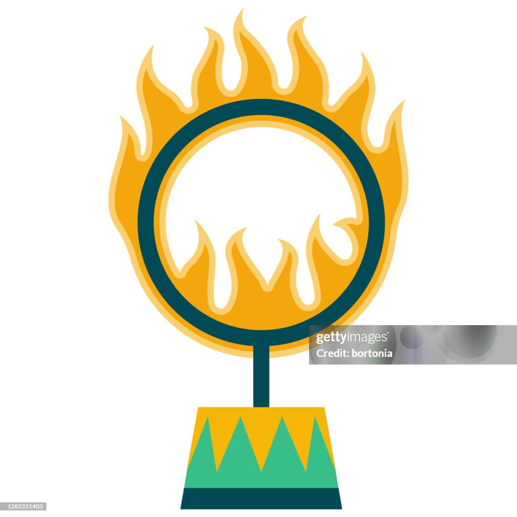 Ring of Fire Icon on Transparent Background