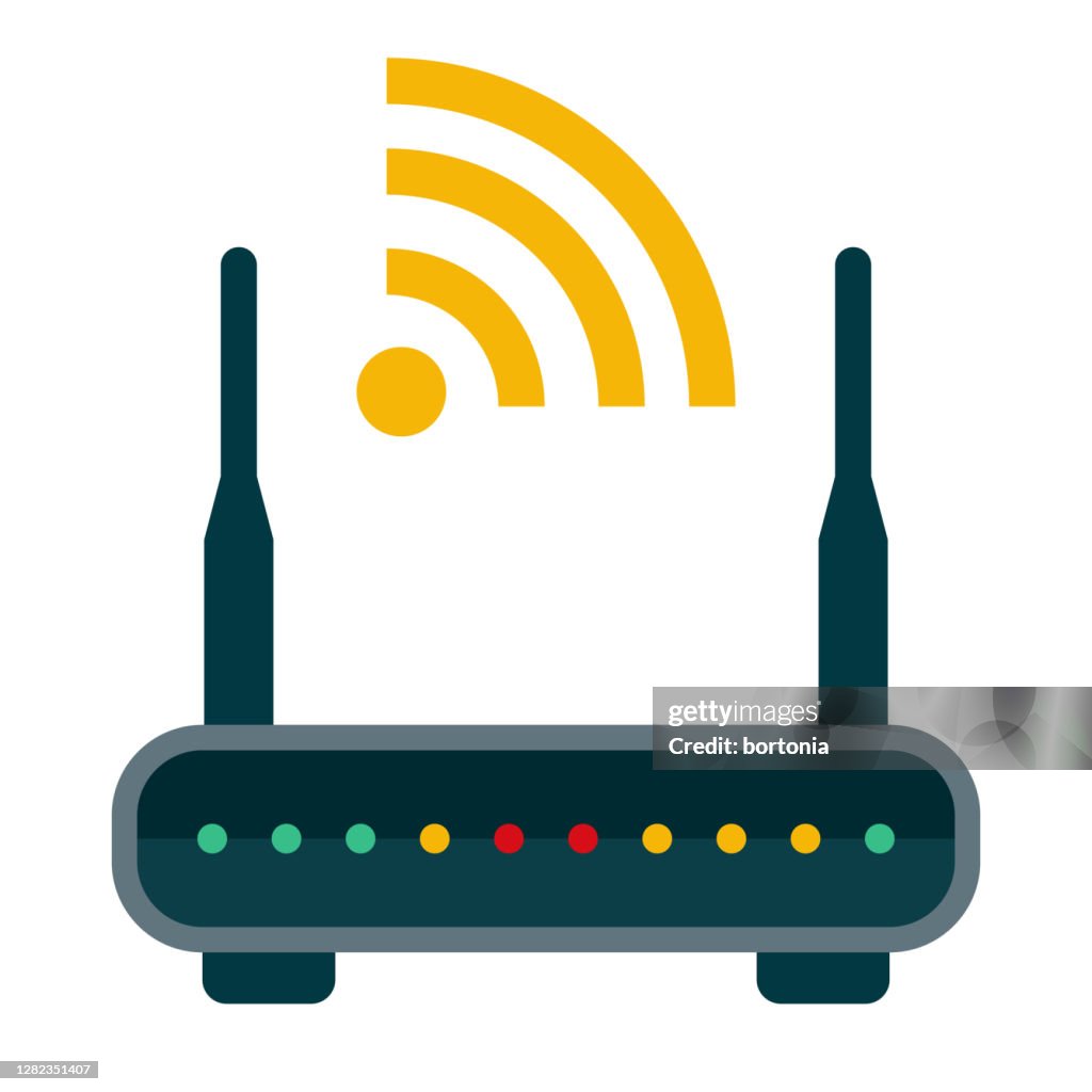 Router-Symbol auf transparentem Hintergrund