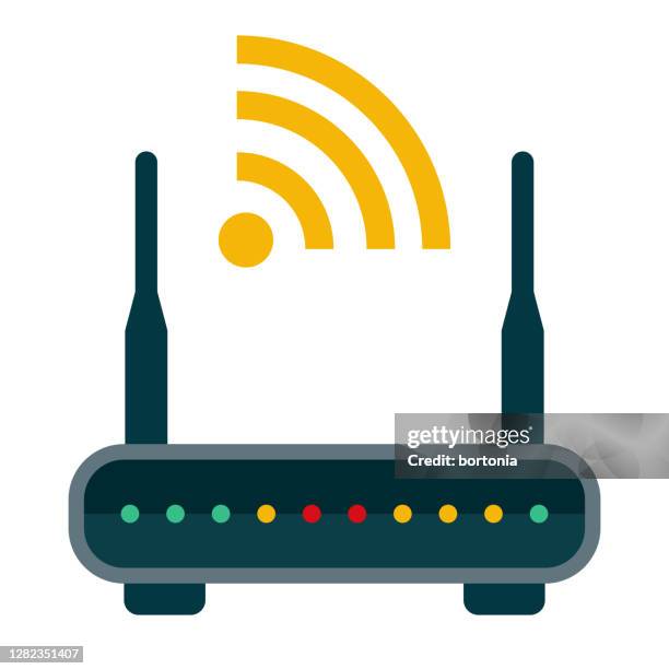 router-symbol auf transparentem hintergrund - drahtlose technologie stock-grafiken, -clipart, -cartoons und -symbole