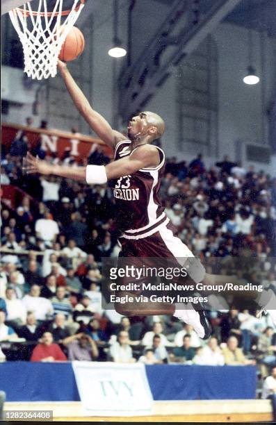 Philadelphia, PA Lower Merion's Kobe Bryant goes to the net at the Palestra in a Feb 27, 1996 playoff game against Coatsville.