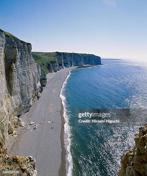 falaise d'ava, normandie, france - ava stock pictures, royalty-free photos & images