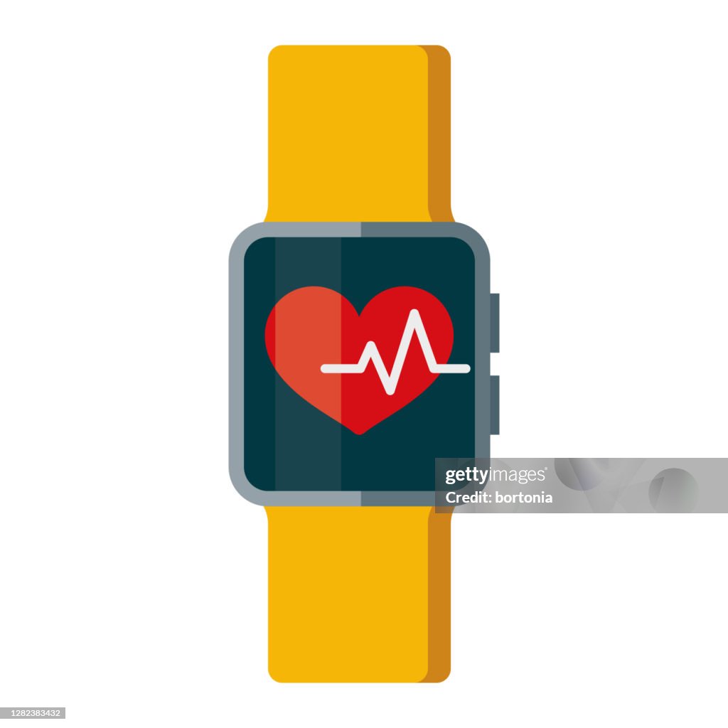 Health Tracker Icon on Transparent Background