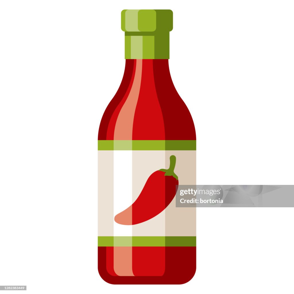 Hot Sauce Icon on Transparent Background
