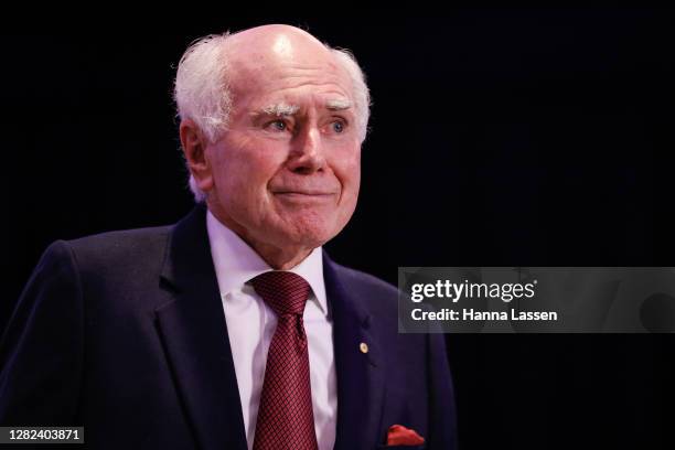 John Howard, Former Prime Minister of Australia during the launch of General Sir Peter Cosgrove's book 'You Shouldn't Have Joined' on October 27,...