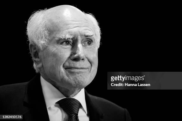 John Howard, Former Prime Minister of Australia during the launch of General Sir Peter Cosgrove's book 'You Shouldn't Have Joined' on October 27,...