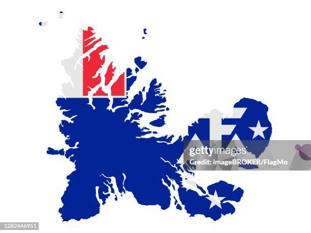 flag in form form of the geographical country, french southern territories, sub-saharan africa, eastern africa - sub saharan africa landscape stock illustrations