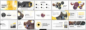 Presentation Slide Design Templates on a white background. Vector infographics.