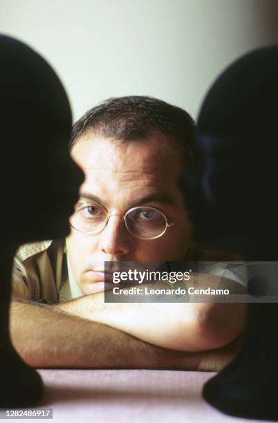 Italian film director, screenwriter and actor Daniele Luchetti, Locarno, 11th August 1995.