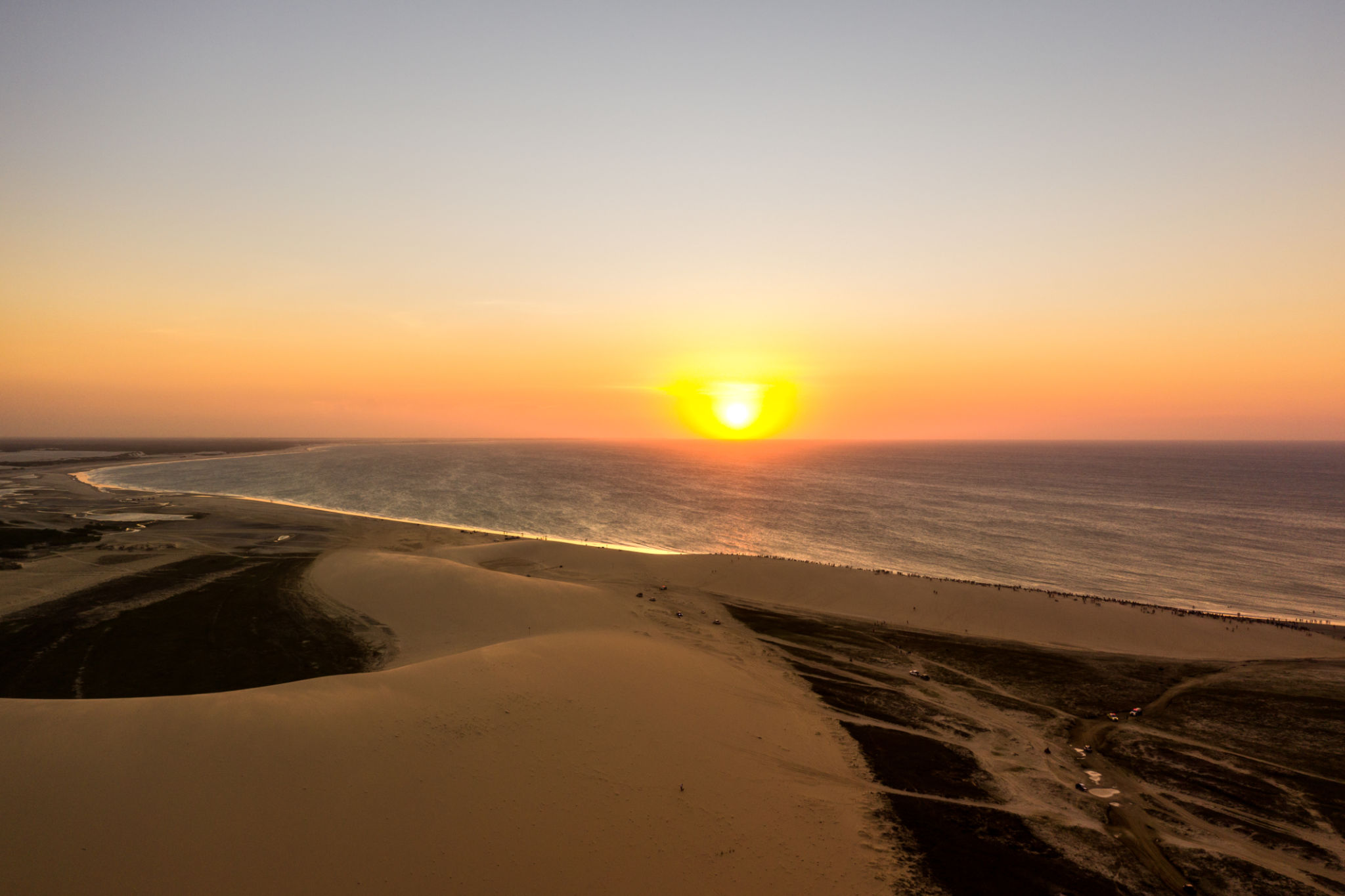 Beautiful sunset in Jericoacoara, Ceara, Brazil Beautiful sunset in Jericoacoara, Ceara, Brazil