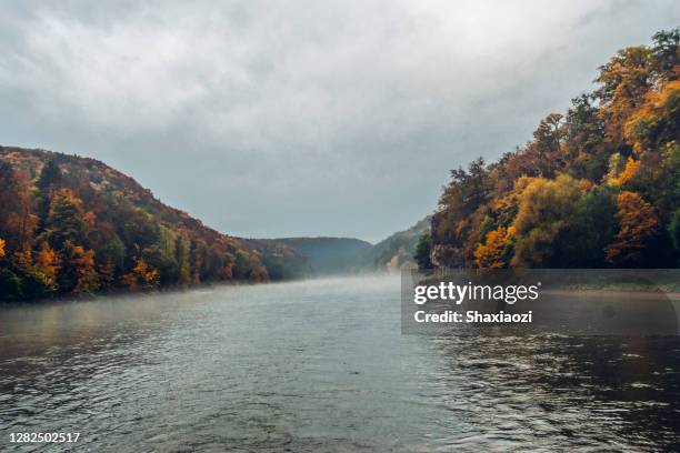 autumn in kelheim, bavaria, germany - danube river stock pictures, royalty-free photos & images