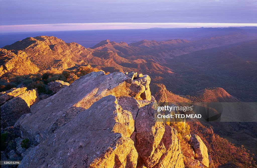 Flinders Ranges Abc Ranges St Marys Peak Abc Range Flinders Ranges Np Sa Australia High-Res Stock ...