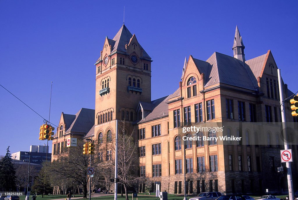 Wayne State University, Old main building with historic landmark architecture, Detroit, Michigan