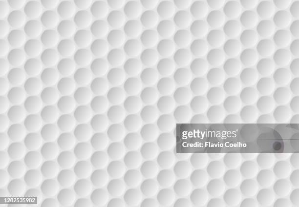 golf ball texture surface background - 3d pattern black and white stockfoto's en -beelden