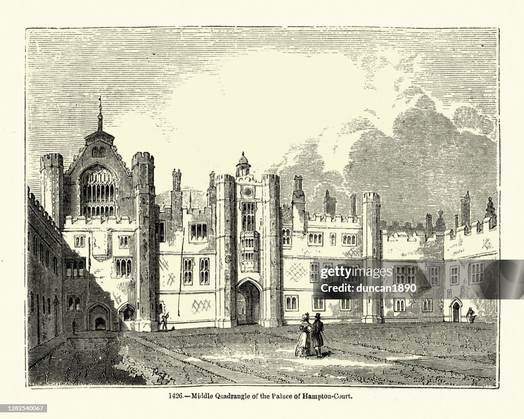 Middenvierhoek van het Paleis van Hampton Court, Tudor architectuur