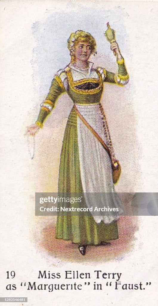 Marguerite in 'Faust', Players Past and Present series, Player's Cigarettes tobacco card, 1916