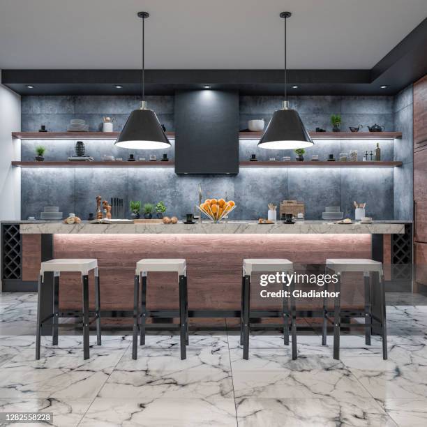 Modern Kitchen Bar Photos and Premium High Res Pictures - Getty Images