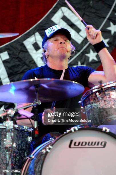 Matt Sorum of Velvet Revolver performs during day two of the Virgin Music Festival at Pimlico Racetrack on August 5, 2007 in Baltimore, Maryland.