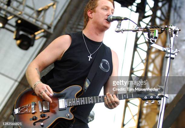Josh Homme of Queens of the Stone Age performs during day one of the Austin City Limits Music Festival at Zilker Park on September 14, 2007 in...