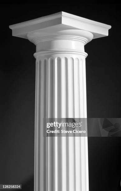 graphic corinthian column icon studio - column bildbanksfoton och bilder