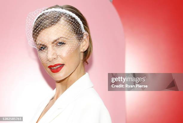 Kate Peck attends the launch of G.H. Mumm Melbourne Cup Carnival celebrations at Pier One Hotel on October 28, 2020 in Sydney, Australia.