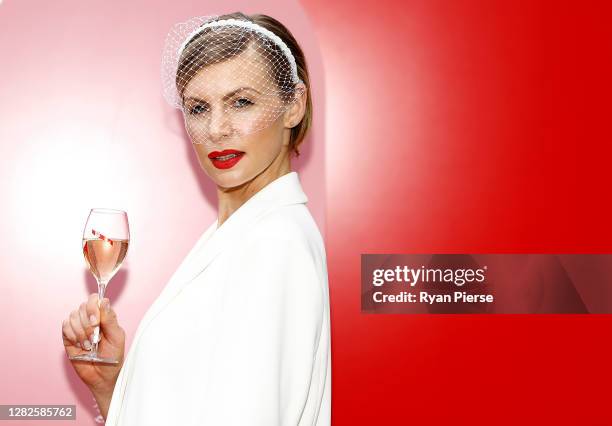 Kate Peck attends the launch of G.H. Mumm Melbourne Cup Carnival celebrations at Pier One Hotel on October 28, 2020 in Sydney, Australia.