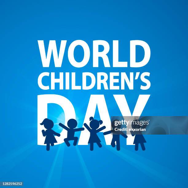 weltkindertag - human rights of children stock-grafiken, -clipart, -cartoons und -symbole