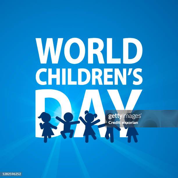illustrazioni stock, clip art, cartoni animati e icone di tendenza di giornata mondiale dell'bambini - giorno dei bambini
