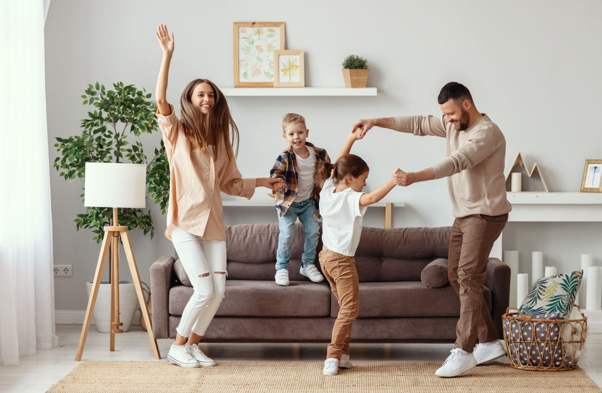 dancing indoors