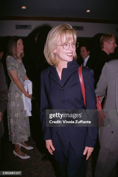 American actress Kim Basinger attends the 23rd Annual Los Angeles Film Critics Association Awards, held at the Wyndham Bel Age Hotel in West...