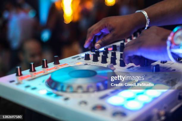 party - black dj stock pictures, royalty-free photos & images