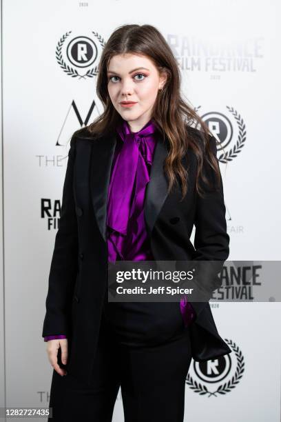 Georgie Henley attends the "Stardust" Opening Film & UK Premiere during the 28th Raindance Film Festival at The May Fair Hotel on October 28, 2020 in...