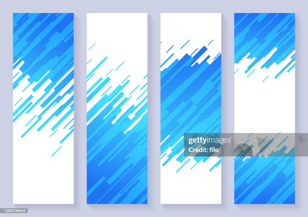 Banner di sfondo astratti trattino verticale