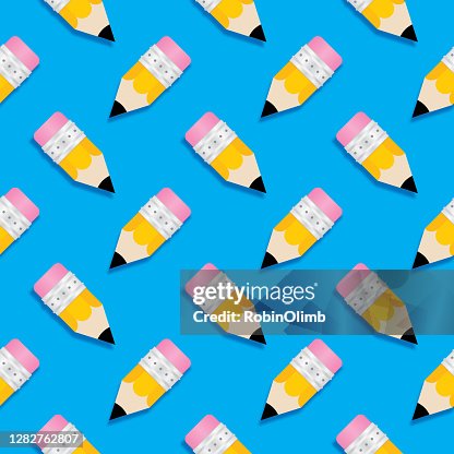 Cute Pencils Seamless Pattern Cute Pencils Seamless Pattern