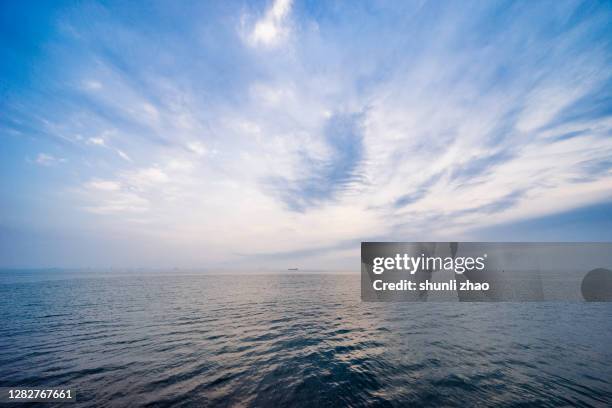seascape at sunrise - dramatic sky sea stock pictures, royalty-free photos & images