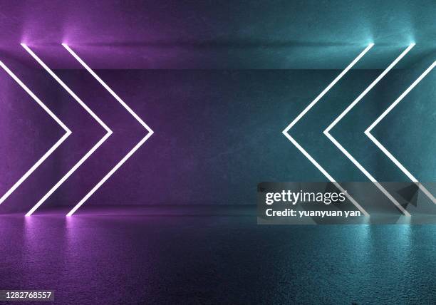 3d rendering exhibition background - electric light stock illustrations foto e immagini stock