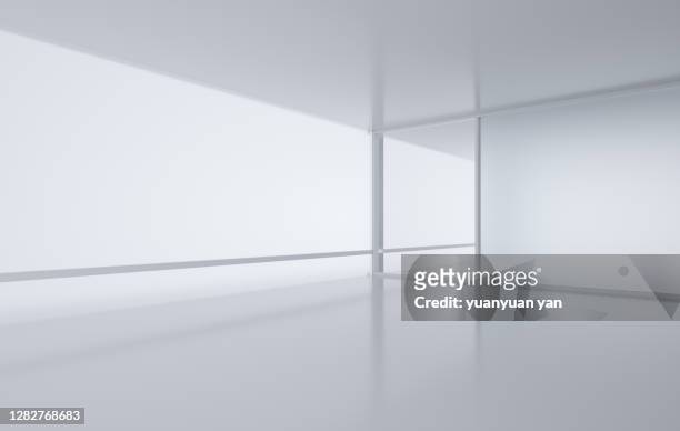 3d rendering exhibition background - domestic room stock-fotos und bilder