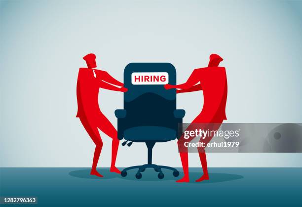 rivalry - choosing between two stock illustrations