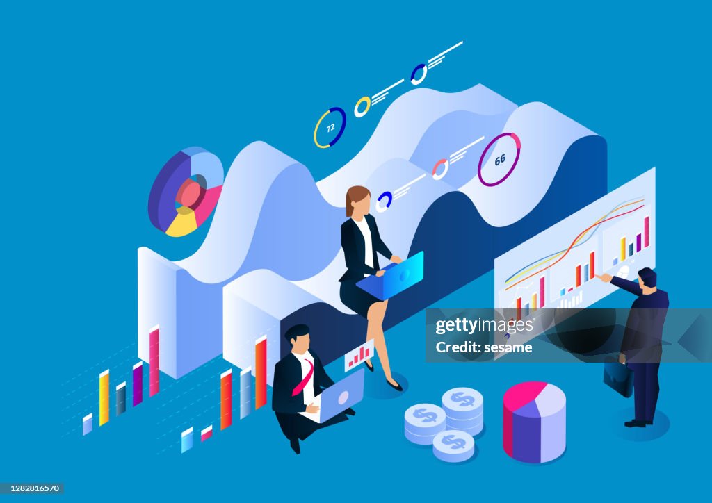 Data analysis and statistics concepts, business analysis, data visualization, data and investment